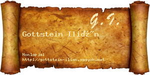Gottstein Ilián névjegykártya